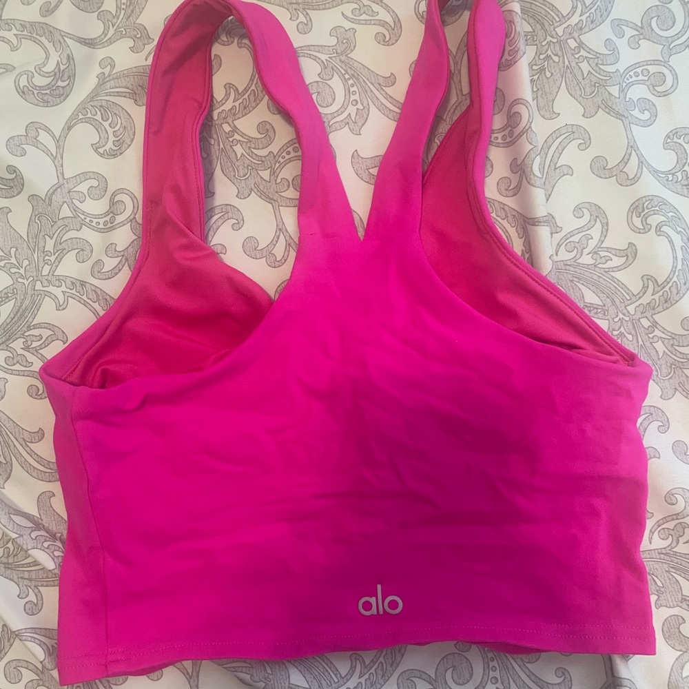 Alo airbrush real bra in hot pink XS